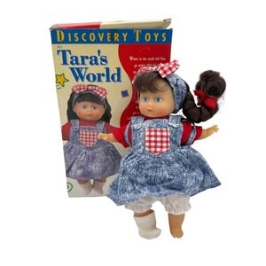 Discovery Toys Tara's World Doll Kids OS Blue Vintage With Multiple Outfits Good